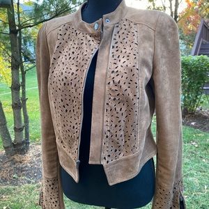 BCBGMaxazria micro sued jacket